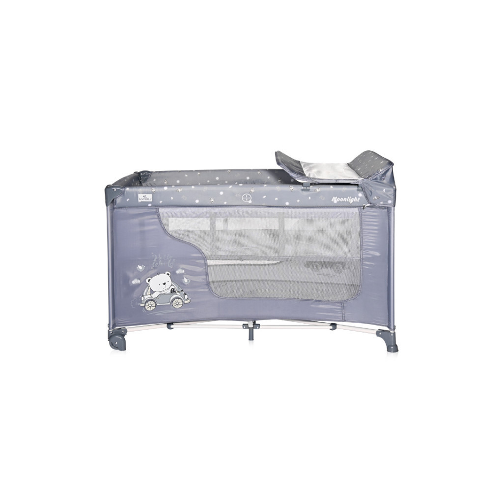 Дитячий манеж Bertoni/Lorelli MOONLIGHT 2L silver blue - зображення 2