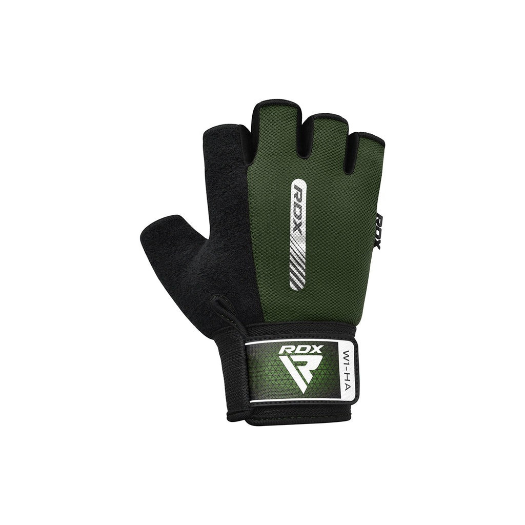 Рукавички для фітнесу RDX W1 Half Army Green Plus M (WGA-W1HA-M+) - зображення 2