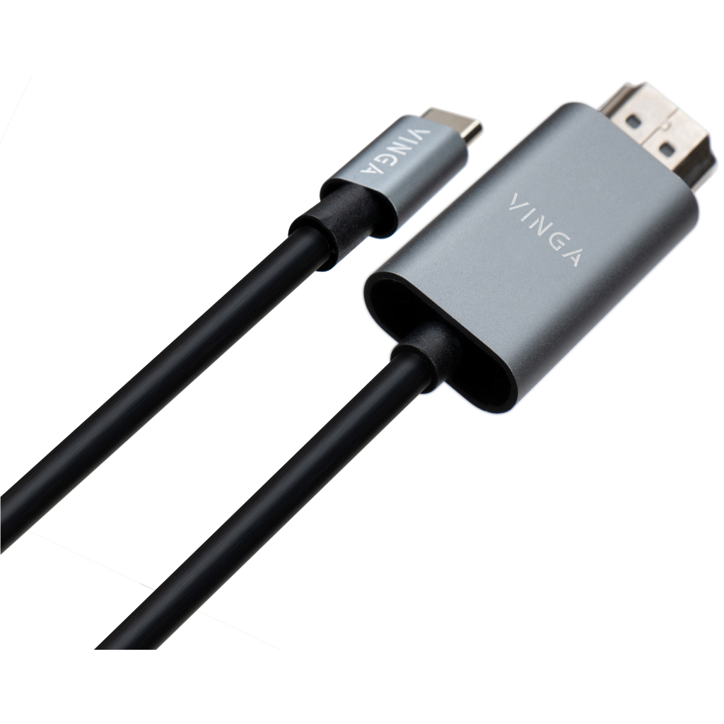 Кабель мультимедійний USB-C to HDMI 1.5m v1.4 4K30Hz Vinga (VCPVCCH1415) - зображення 2