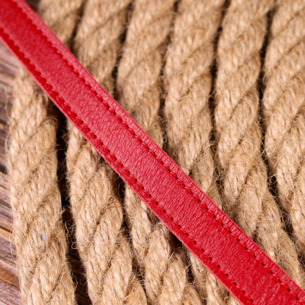 Ремінь Grande Pelle Вузький жіночий з натуральної шкіри Червоний (21440) - зображення 9