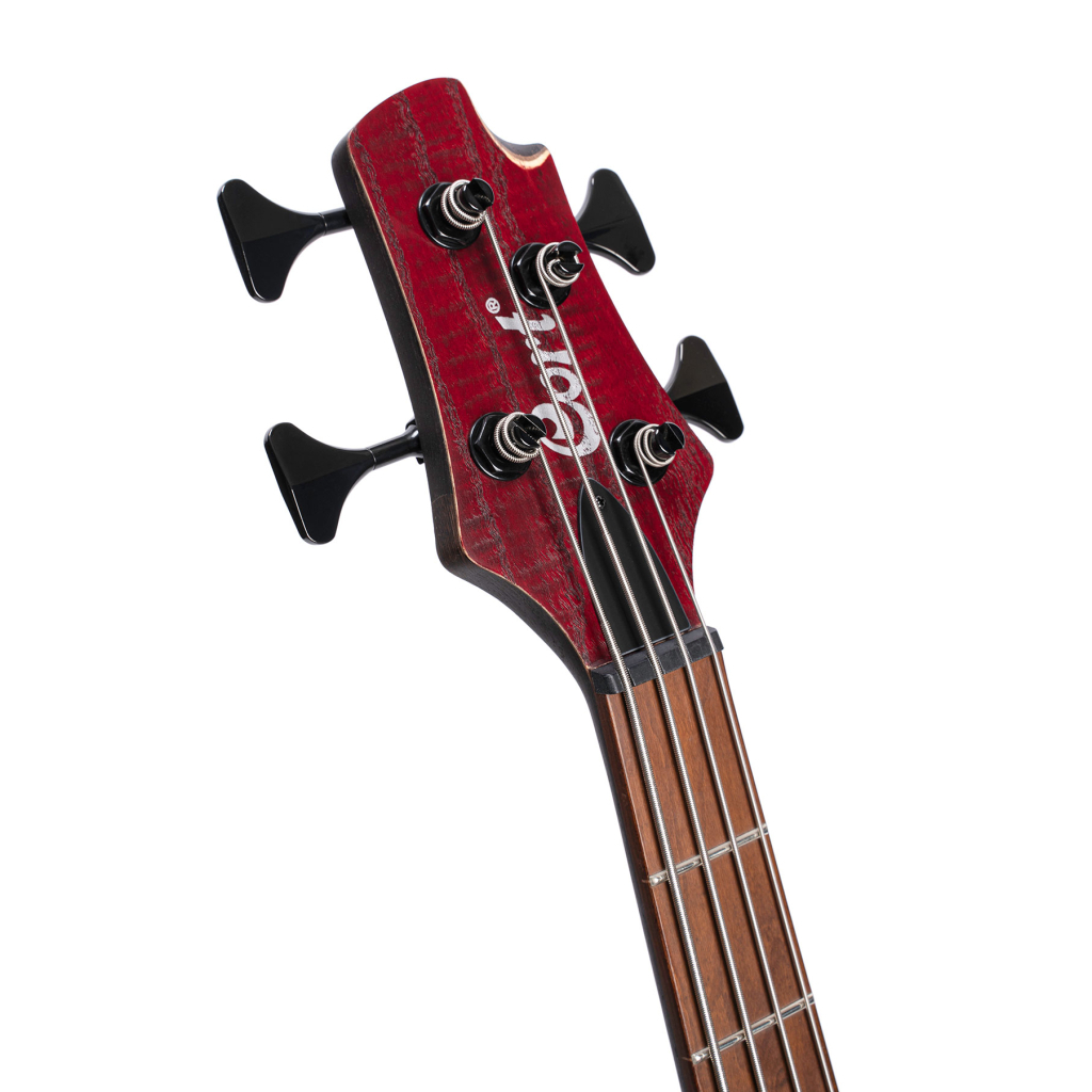 Бас-гітара Cort B4 Element (Open Pore Burgundy Red) - зображення 4