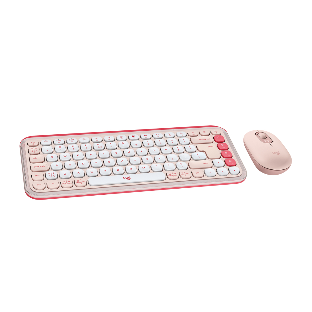 Комплект Logitech POP Icon Combo Bluetooth UA Rose (920-013142) - зображення 1