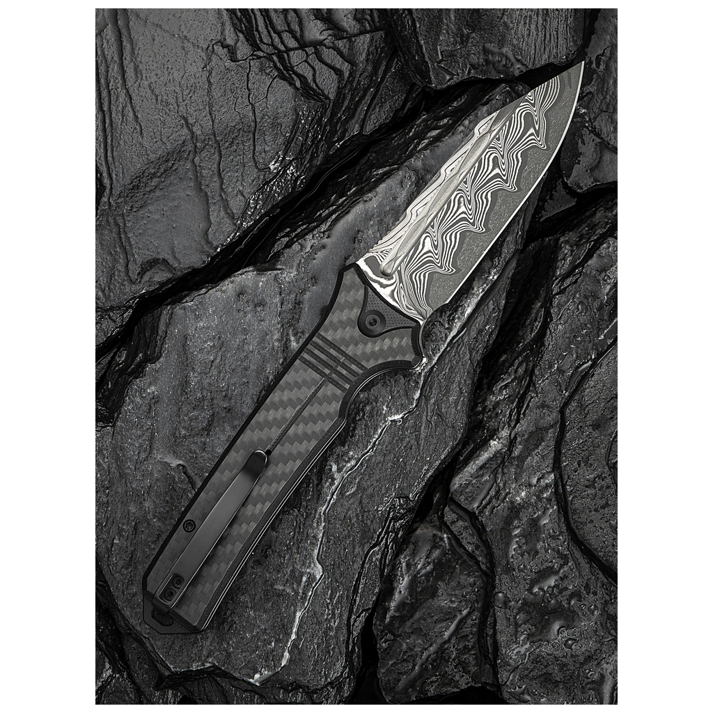 Ніж Civivi Neurohaptic, G10/Carbon, Damascus (C23080-DS1) - зображення 9