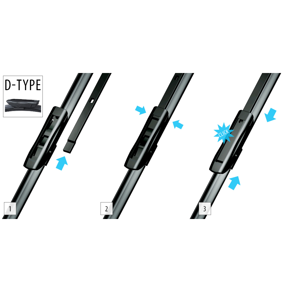 Щітка склоочисника OXIMO 650+550мм (WD350450) - зображення 3