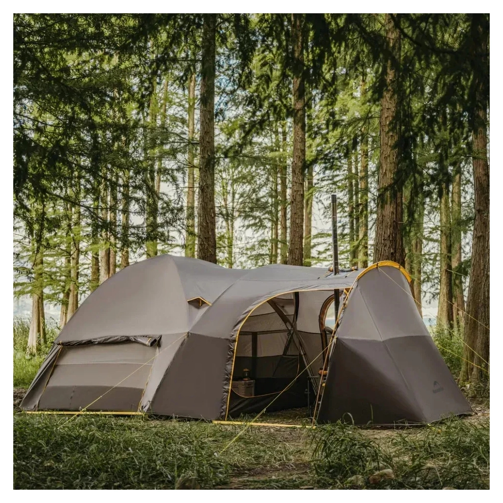 Намет Naturehike шестимісний KOTA 6, CNK2450WS031, 75D, світло-коричневий (6927595760666) - зображення 11