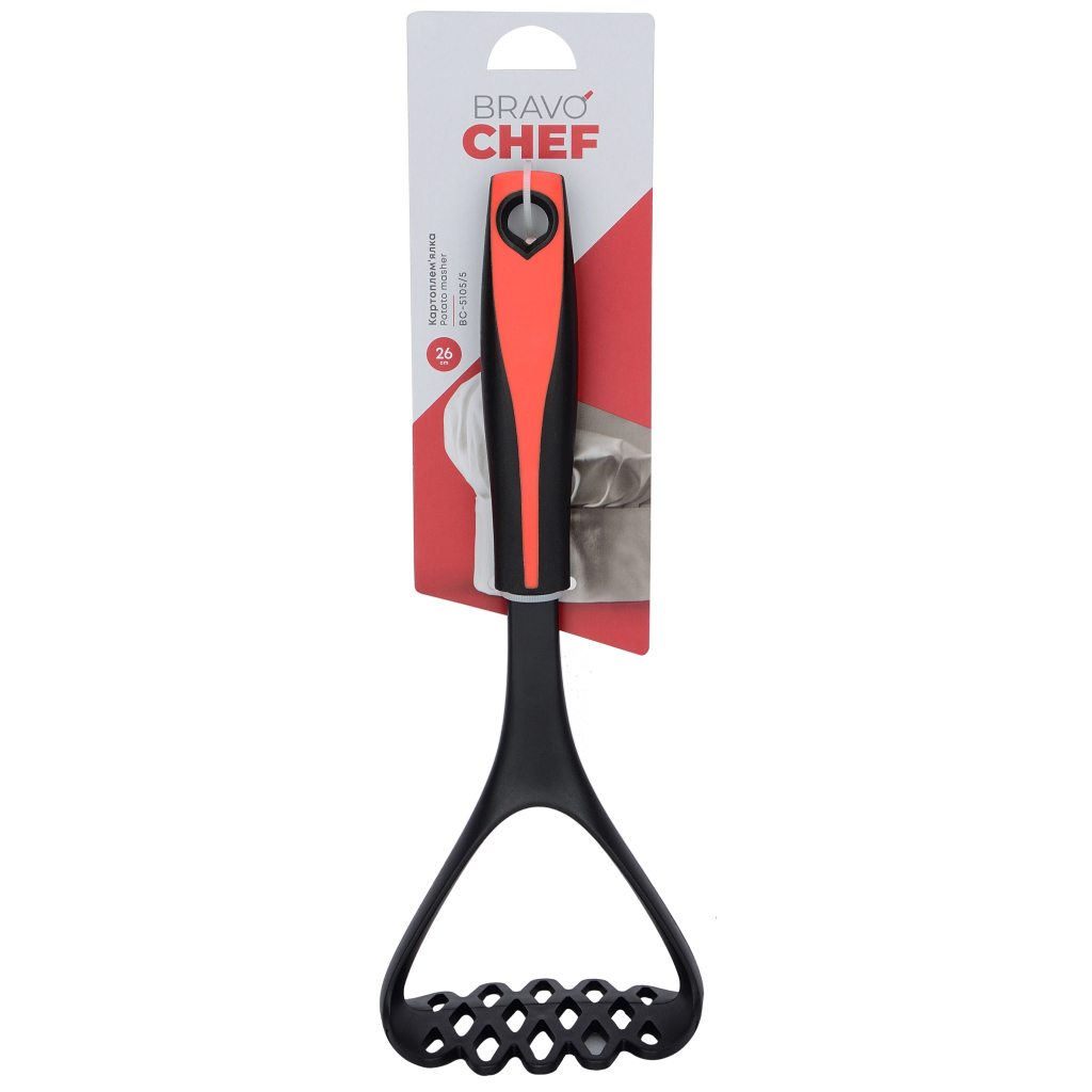 Картоплем'ялка Bravo Chef Black/Red 34,5 см (BC-5105/5) - зображення 2