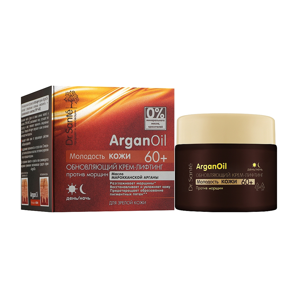 Крем для обличчя Dr. Sante Argan Oil Оновлювальний крем-ліфтинг проти зморшок 60+ 50 мл (4823015929151) - зображення 1
