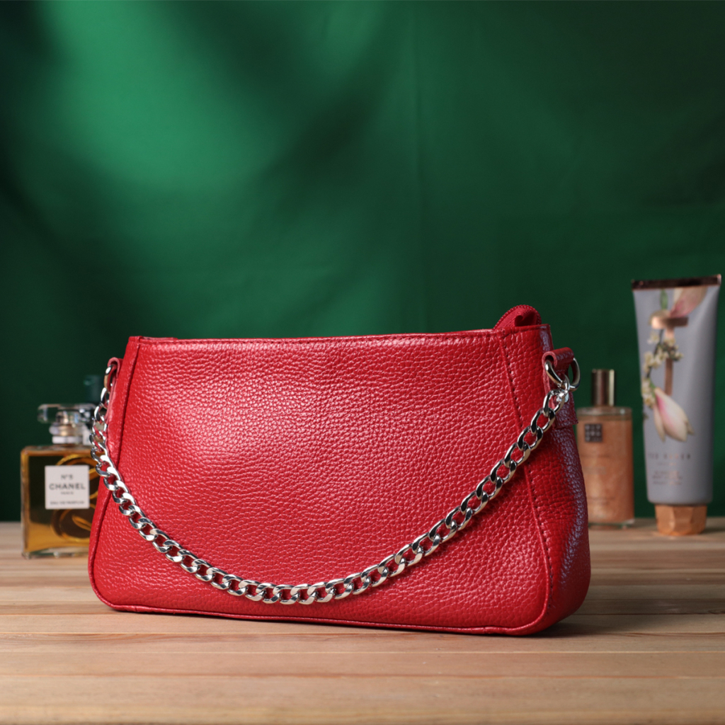 Сумка Shvigel З натуральної шкіри Червона (22836) - зображення 9