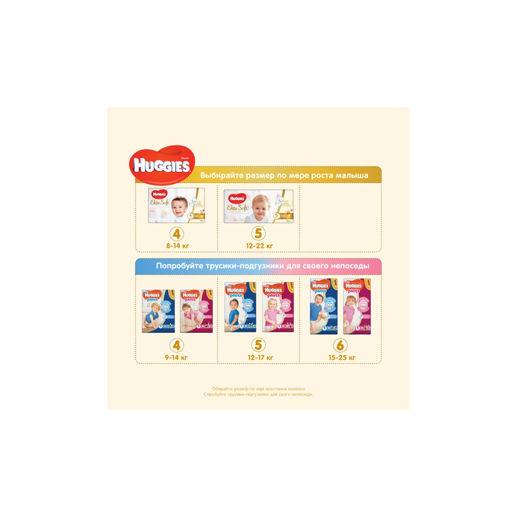 Підгузки Huggies Elite Soft 4 (8-14 кг) Jumbo 33 шт (5029053572604) - зображення 8