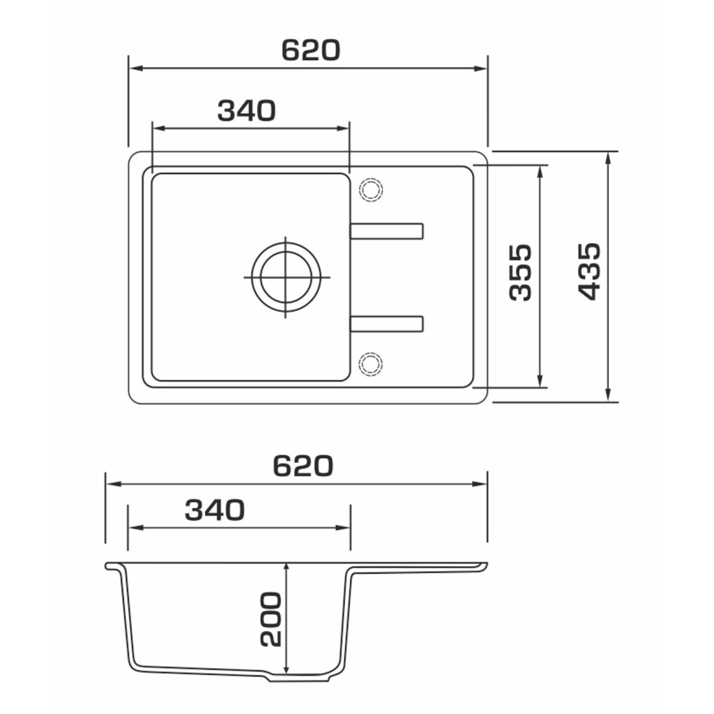 Мийка кухонна GRANADO PALMA avena (gr2002) - зображення 8