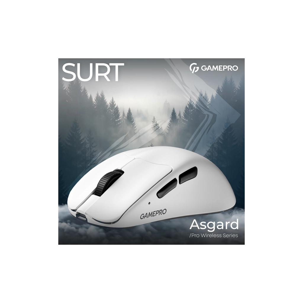 Мишка GamePro Asgard Surt Wireless/Bluetooth/USB White (GM017W) - зображення 5