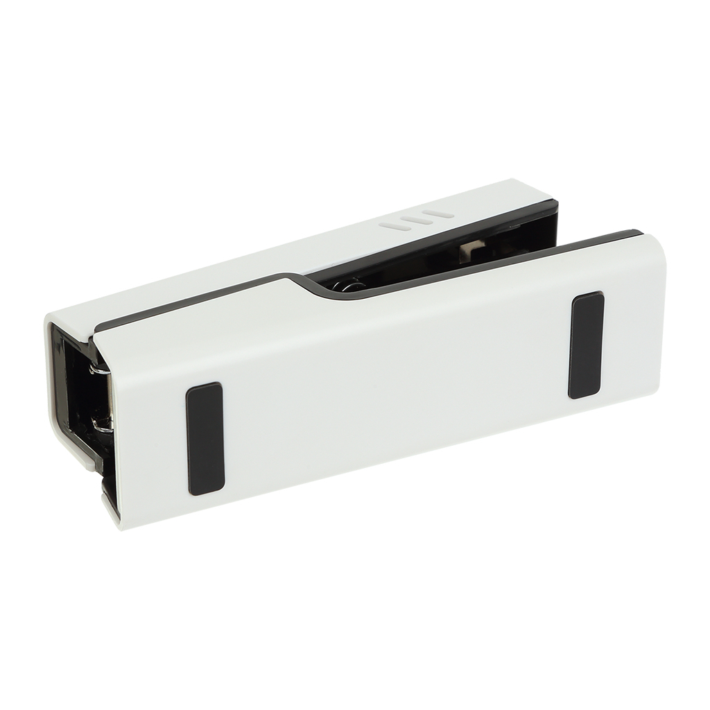 Степлер Buromax пластиковий, 20 аркушів, (скоби №24; 26), 129,6 x 38,9 x 59,2 мм, білий (BM.4217-12) - зображення 4