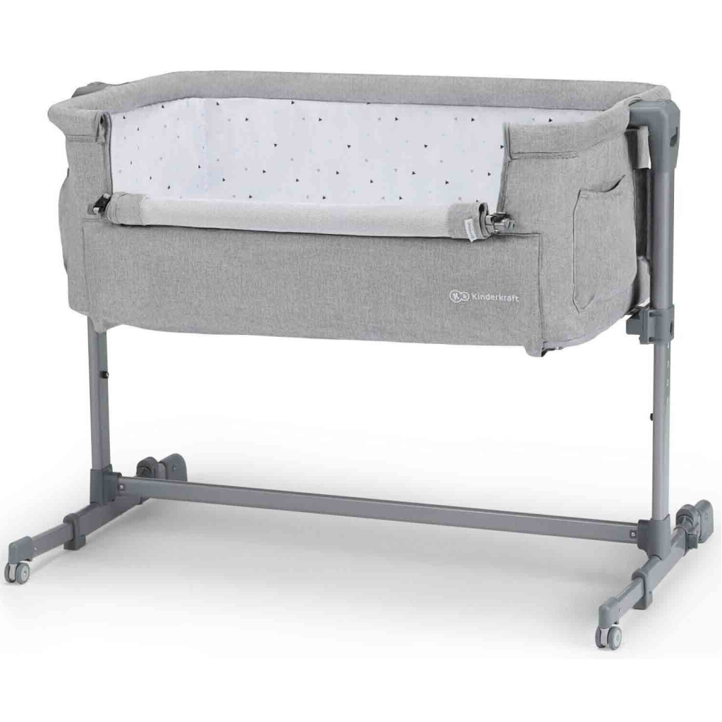 Ліжечко Kinderkraft приставная кроватка-люлька Neste Up Grey Light Melange (5902533915279) - зображення 2