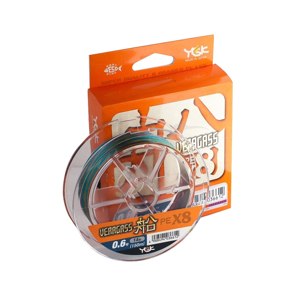 Шнур YGK Veragass Fune X8 - 100m connect 1.5/12.5kg 10m x 5 colors (5545.02.73) - зображення 2