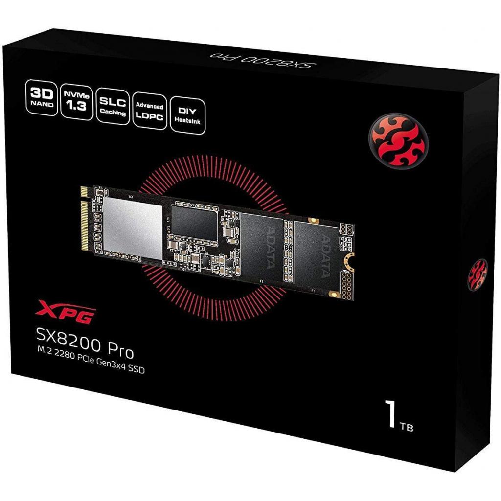 Накопичувач SSD M.2 2280 1TB ADATA (ASX8200PNP-1TT-C) - зображення 2