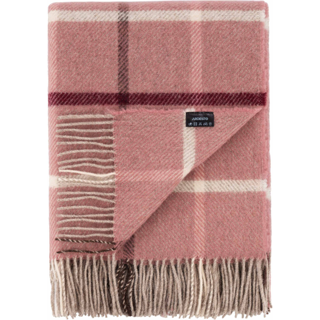 Плед Ardesto Leonardo Alpina 100% вовна, рожевий 140x200 см (ART0701LM) - picture 4