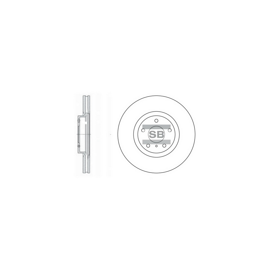 Гальмівний диск HI-Q SD4204 - зображення 1