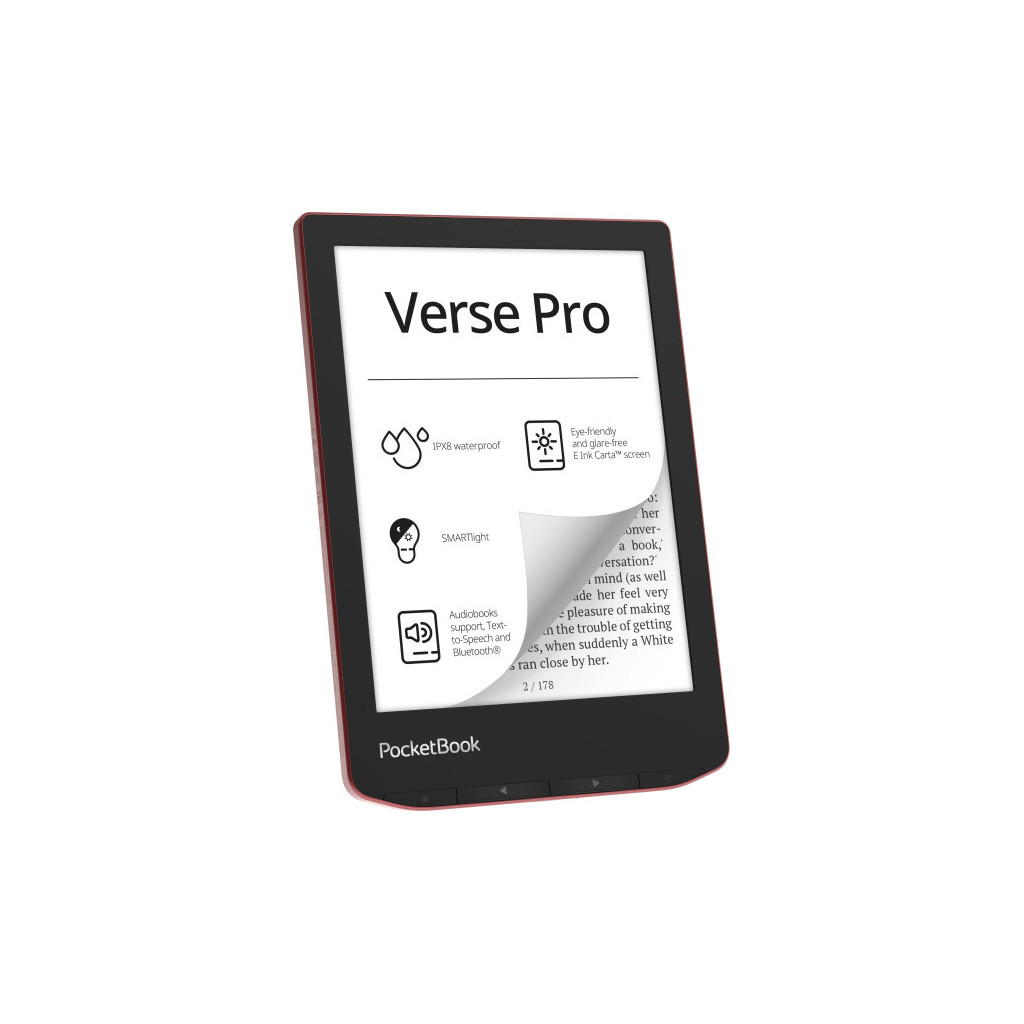 Електронна книга Pocketbook 634 Verse Pro, Passion Red (PB634-3-CIS) - зображення 3