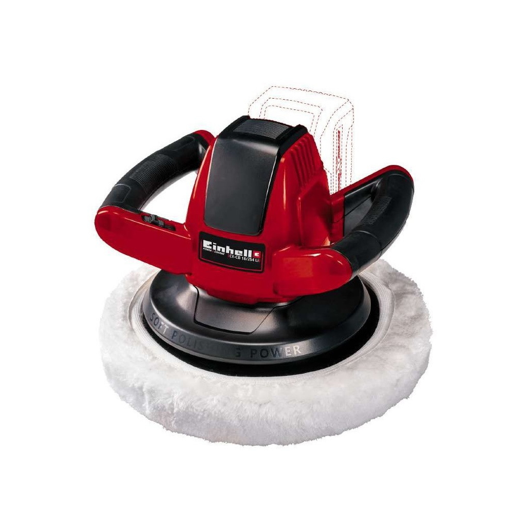 Шліфувальна машина Einhell полірувальна CE-CB 18/254 Li - Solo, PXC, d254 мм, 18В (без АКБ та ЗП) (2093301) - зображення 1