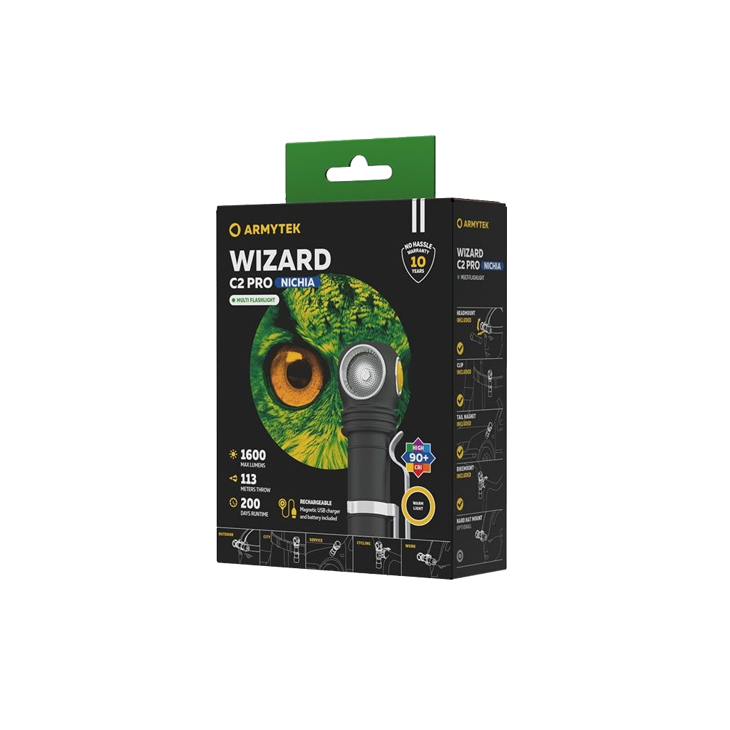 Ліхтар Armytek Wizard C2 Pro Nichia Marnet USB Warm (F06801W) - зображення 4