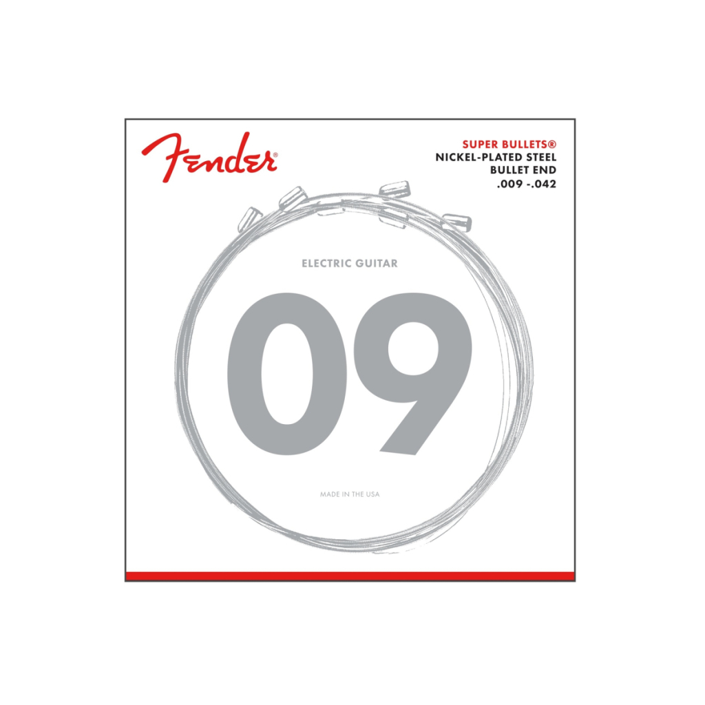 Струни для гітари Fender 3250L Super Bullets Nickel-Plated Guitar Strings (09-42) (A009841) - зображення 1