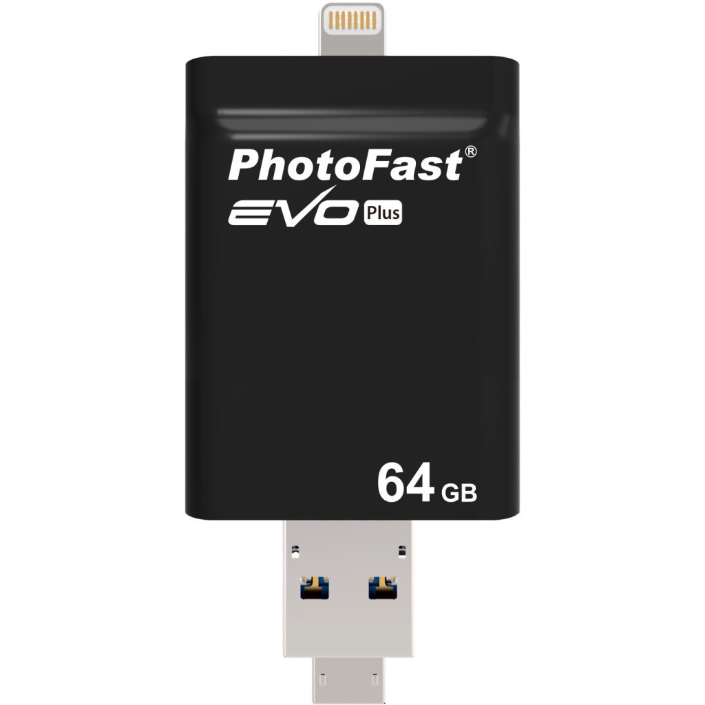 USB флеш накопичувач PhotoFast 64GB i-Flashdrive EVO Plus Black USB3.0-microUSB/Lightning (EVOPLUS64GBU3) - зображення 8