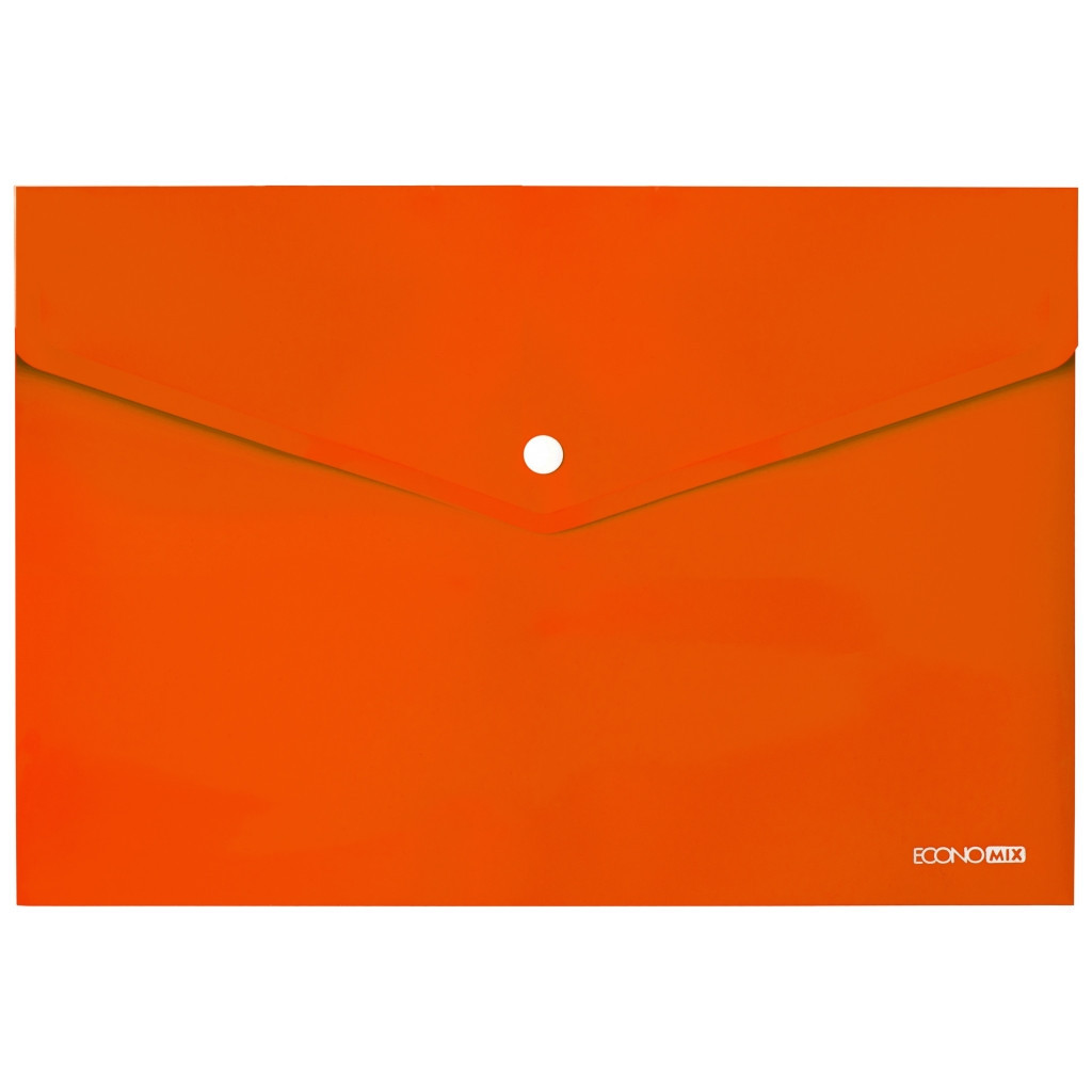 Папка - конверт Economix А4 180 мкм, непрозора помаранчева (E31301-06) - зображення 1
