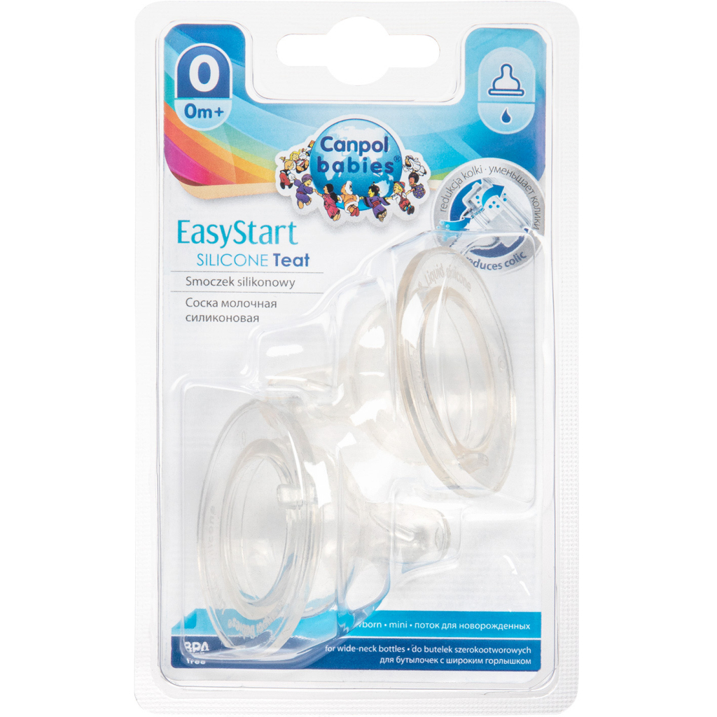 Соска Canpol babies EasyStart міні до пляшечок з широким отвором 2 шт (21/729) - изображение 2