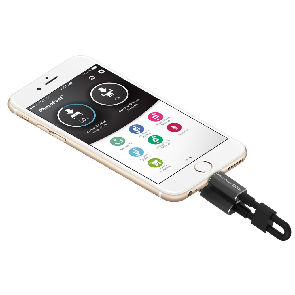 USB флеш накопичувач PhotoFast 128GB MemoriesCable Black USB 3.0 - Lightning (CABLEU3-128GB) - зображення 12