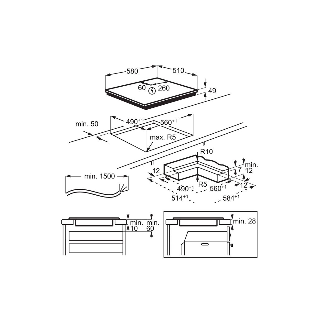 Варочна поверхня Electrolux EIS62453IT - зображення 9