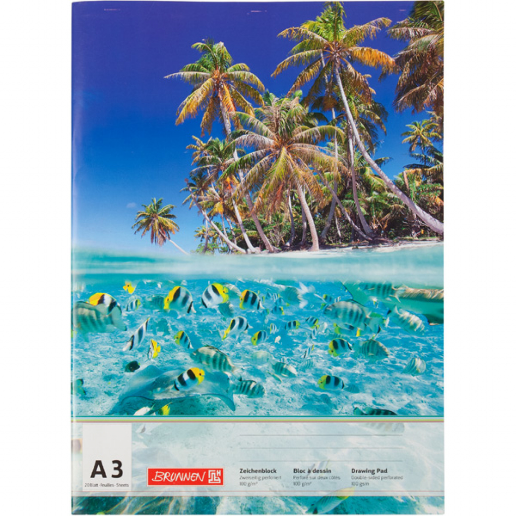 Альбом для малювання Brunnen А3 20 арк. 100 г / м2 в асортименті (1047913) - зображення 2
