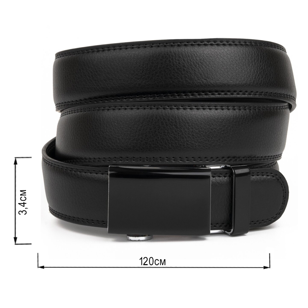 Ремінь Vintage Чоловічий тонкий Чорний (20312) - зображення 3