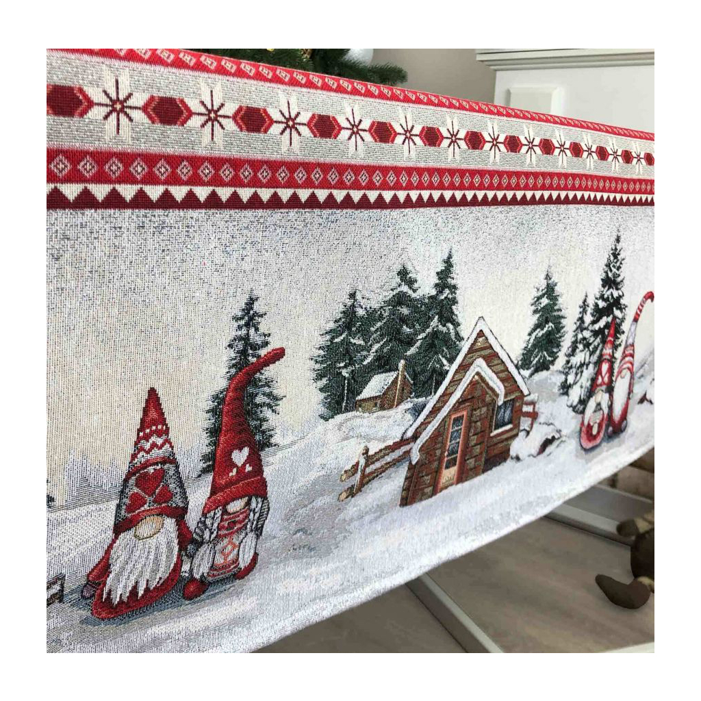 Скатертина Прованс гобеленова Snowfall 95х100 см (23410) - зображення 3