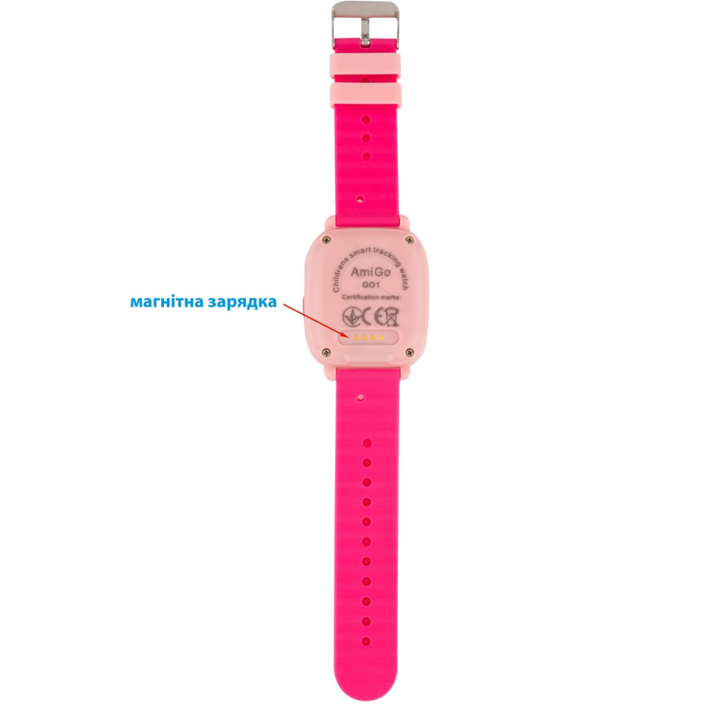 Смарт-годинник Amigo GO001 iP67 Pink (458092) - зображення 10