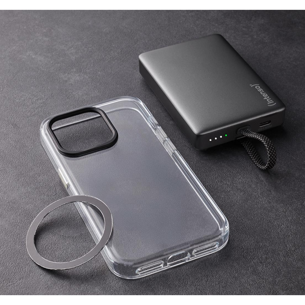 Батарея універсальна Intenso MC10000 10000mAh PD/20W MAG Grey (7340034) - зображення 3