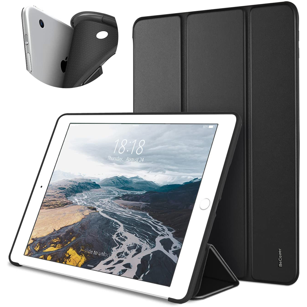 Чохол до планшета BeCover Tri Fold Soft TPU Silicone Apple iPad 9.7 2017/2018 A1822/A1823/A1893/A1954 Black (706875) - зображення 2
