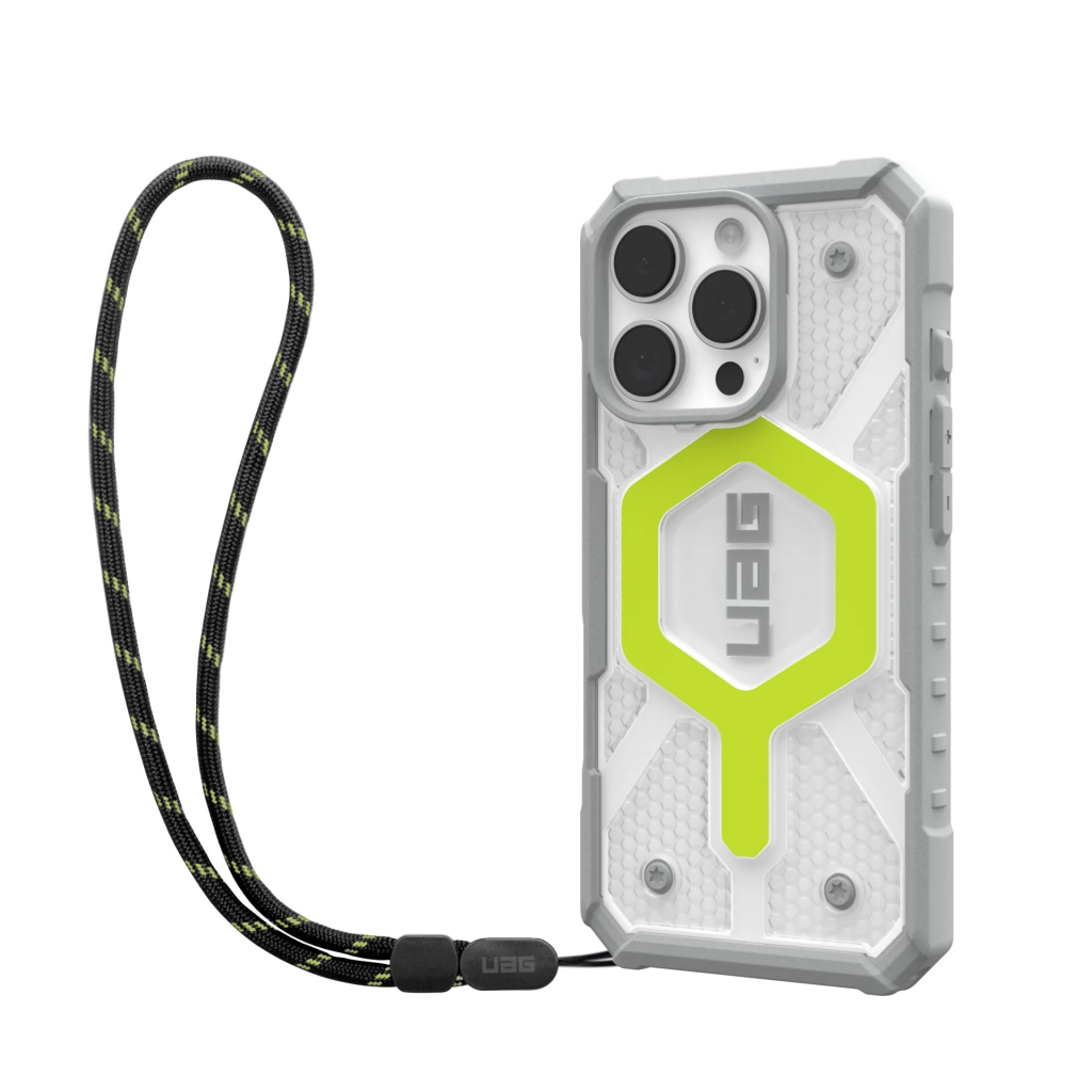 Чохол до мобільного телефона UAG iPhone 16 Pro Pathfinder Clear Magsafe Active Neon Lanyard (1144641BV01) - зображення 2