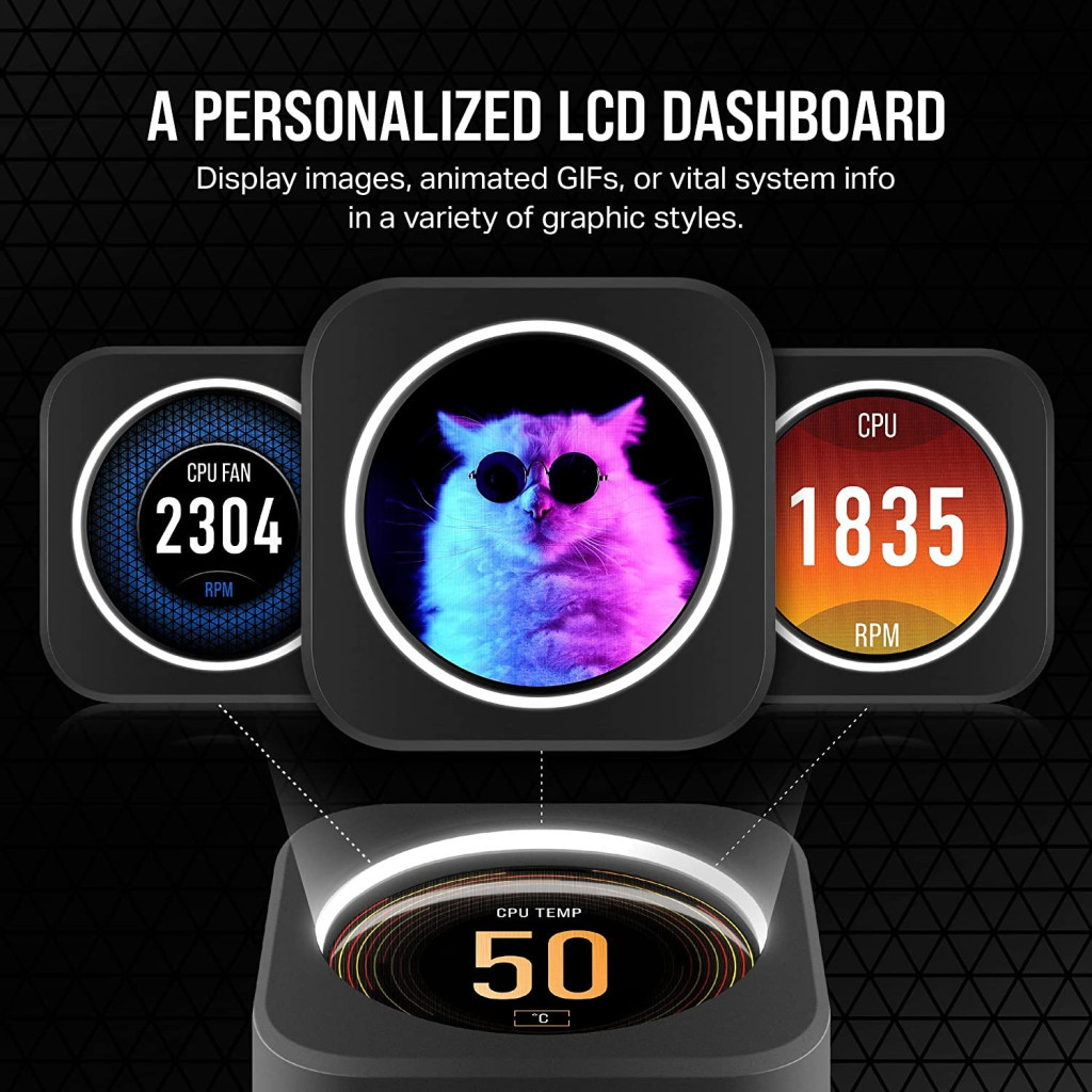 Система рідинного охолодження Corsair iCUE H100i Elite LCD XT Display Liqui (CW-9060074-WW) - зображення 3