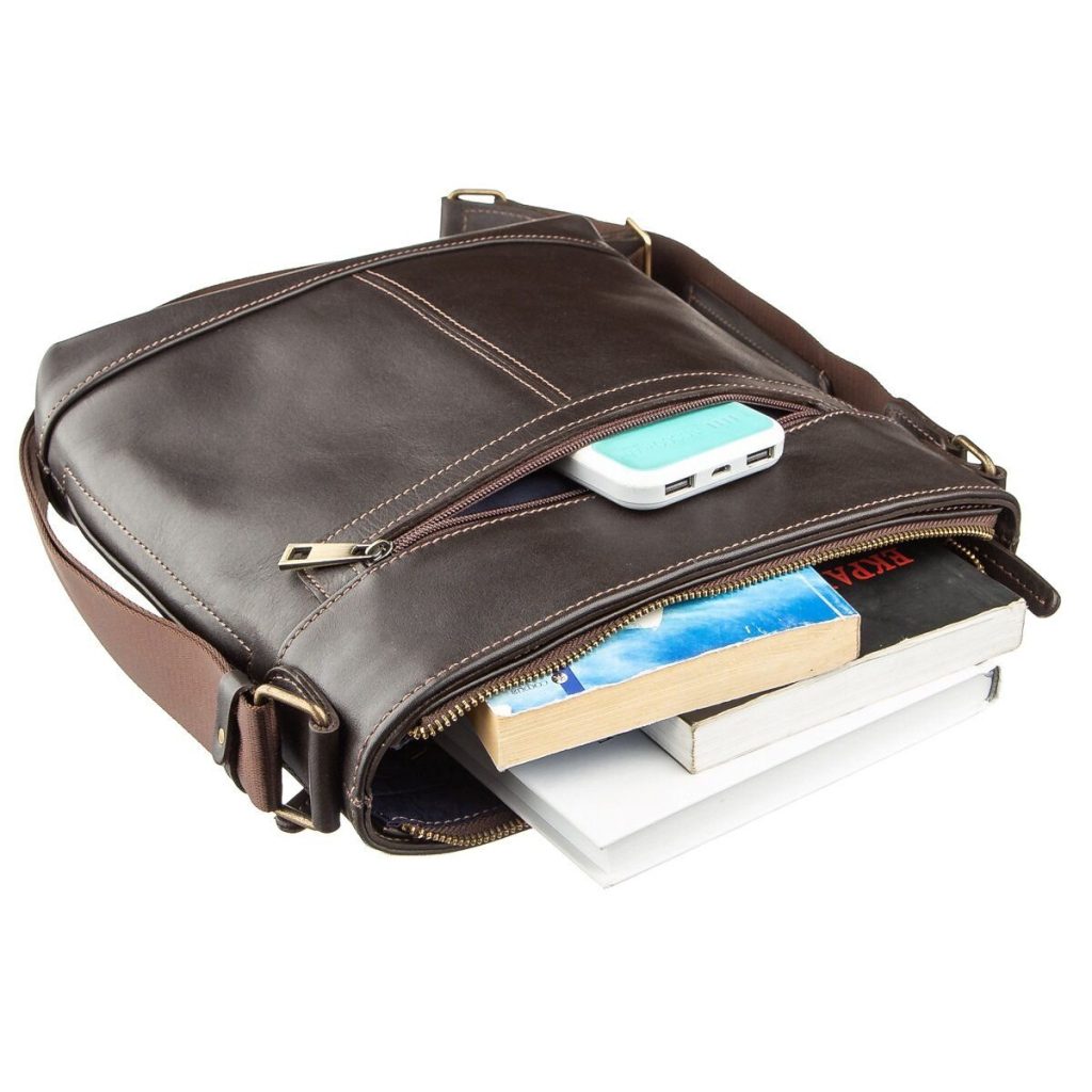 Сумка Shvigel У гладкій шкірі Коричнева (11178) - зображення 5