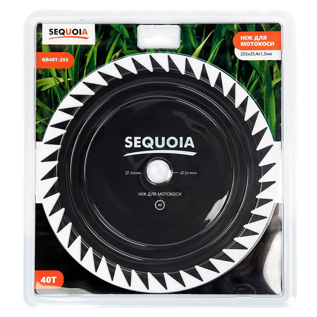 Ніж для тримера SEQUOIA 40 зубів, 255 мм, 25.4 мм, товщина 1.6 мм (GB40T-255) - зображення 3