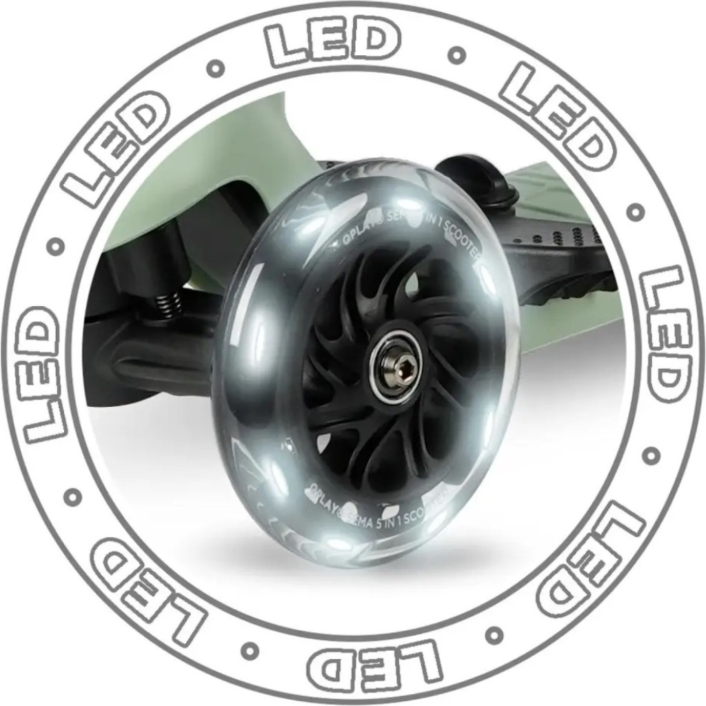 Самокат QPlay 5 в 1 Sema Pro Green (ST-004SemaProGeeen) - зображення 7