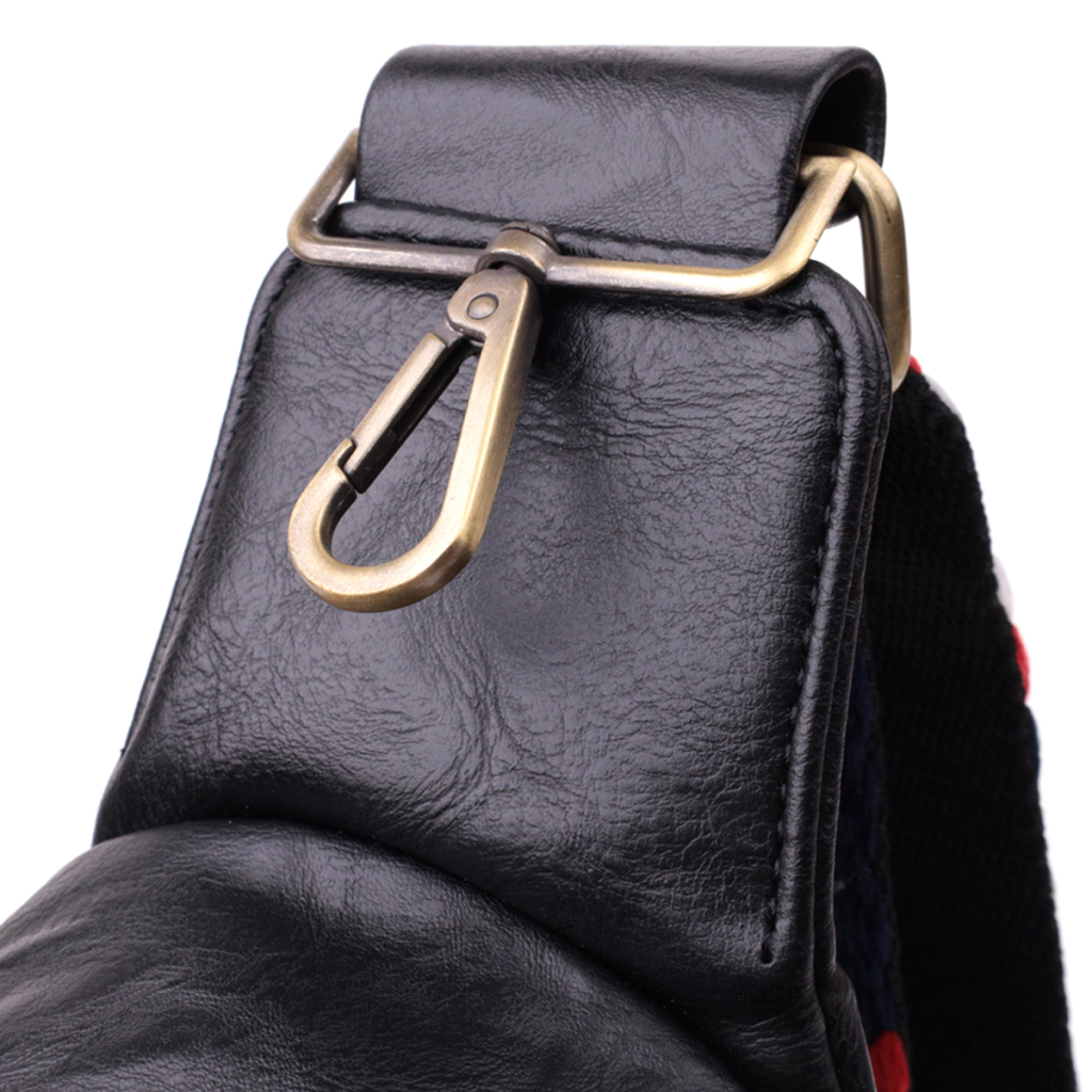 Сумка Vintage Жіноча слінг через плече з екошкіри Чорна (sale_15117) - зображення 6