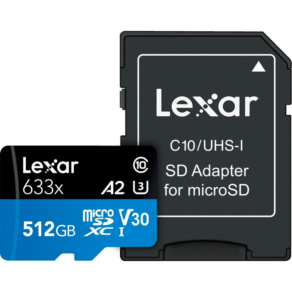 Карта пам'яті Lexar 512GB microSDXC class 10 UHS-I 633x (LSDMI512BB633A) - зображення 1