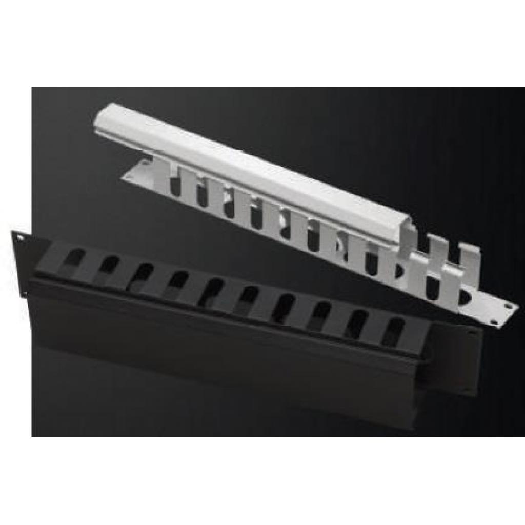 Кабельний організатор Mirsan 19" 1U гребінка, RAL 7035 (MR.OKK1U19.02) - зображення 1