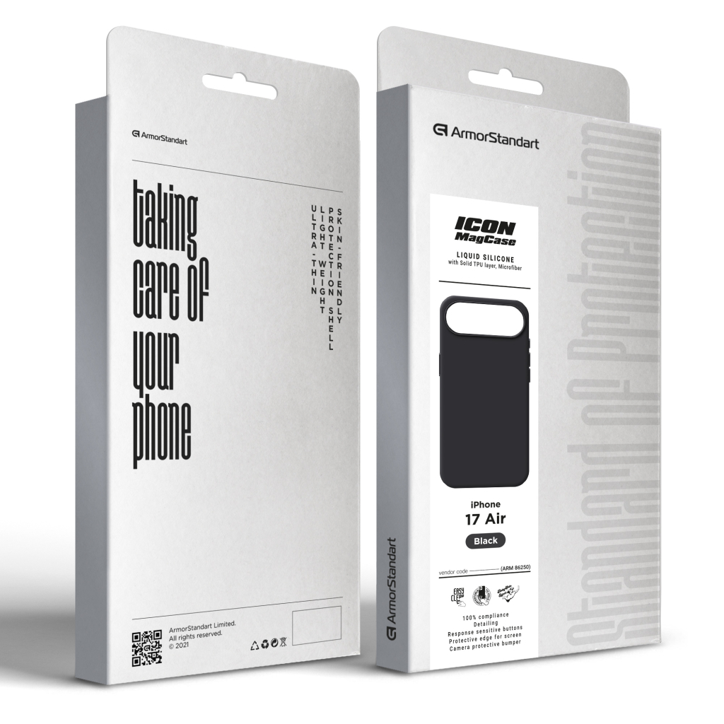 Чохол до мобільного телефона Armorstandart ICON2 MagCase Apple iPhone 17 Air Black (ARM86250) - изображение 2