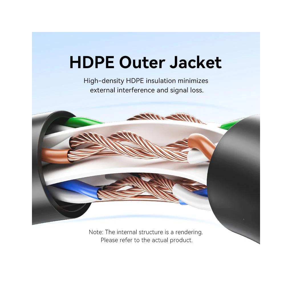 Патч-корд 1.5м, UTP cat 6 RJ-45 black Vention (IBEBG) - зображення 6