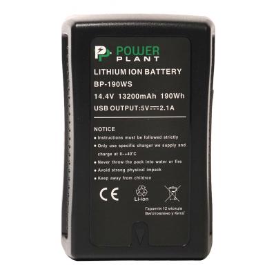 Акумулятор до фото/відео PowerPlant Sony BP-190WS, 13200 mAh (DV00DV1416) - зображення 1