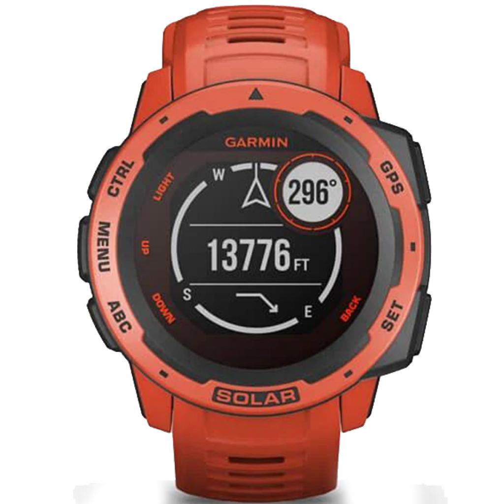 Смарт-годинник Garmin Instinct Solar, Flame Red (010-02293-20) - зображення 8