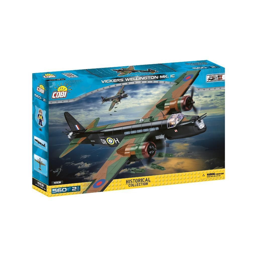 Конструктор Cobi Друга Світова Війна Літак Віккерс Веллінгтон, 560 деталей (COBI-5531) - зображення 1