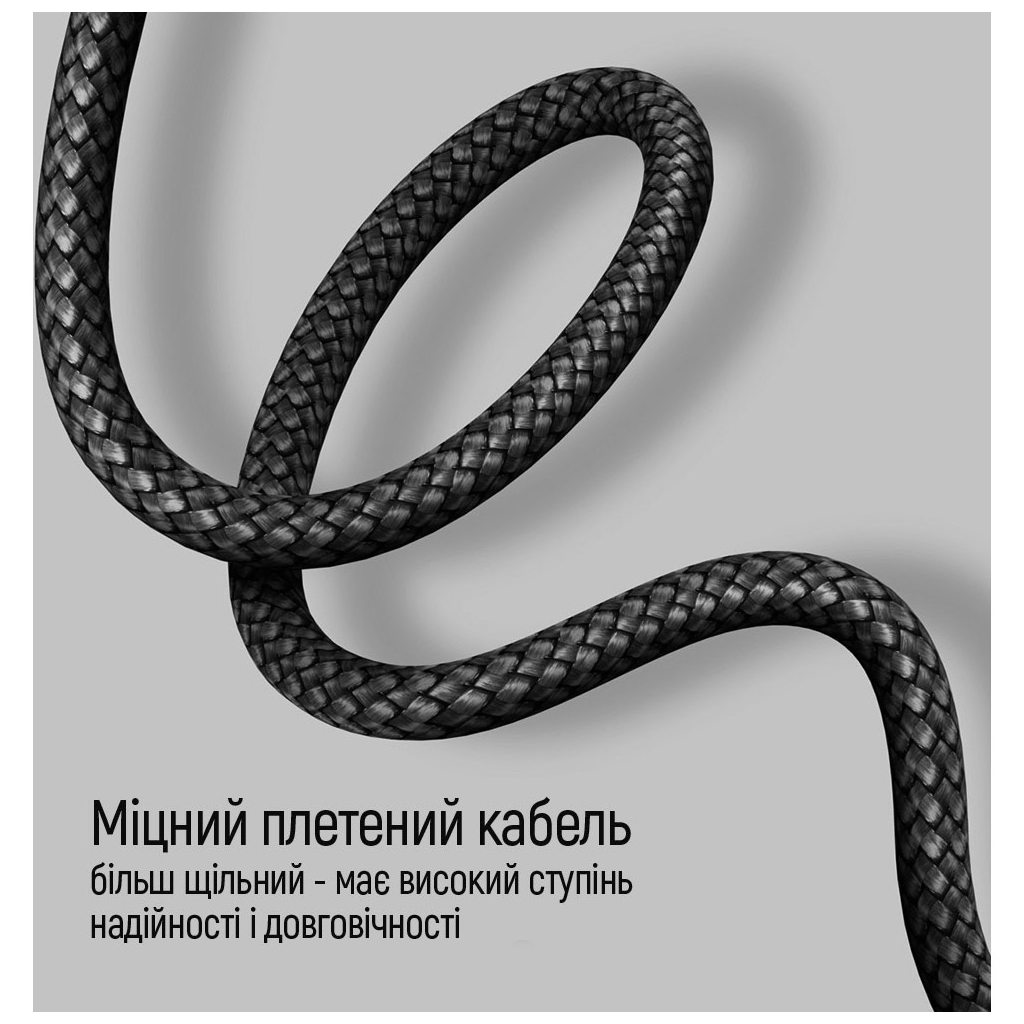 Дата кабель USB-C to USB-C 1.0m PD Fast Charging 65W 3А grey ColorWay (CW-CBPDCC040-GR) - picture 6